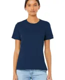 Bella + Canvas 6400 Womens Relaxed Short Cotton Je in Navy