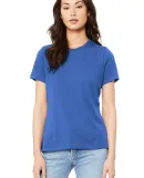 Bella + Canvas 6400 Womens Relaxed Short Cotton Je in True royal