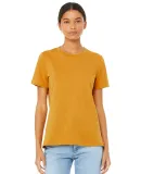 Bella + Canvas 6400CVC Womens relaxed short sleeve in Heather mustard