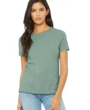 Bella + Canvas 6400CVC Womens relaxed short sleeve in Hthr prsm dst bl