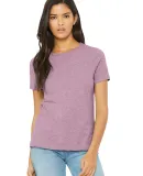 Bella + Canvas 6400CVC Womens relaxed short sleeve in Hthr prism lilac