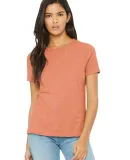 Bella + Canvas 6400CVC Womens relaxed short sleeve in Heather sunset