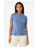 Bella + Canvas 6413 Women’s Relaxed Fit Triblend in Blue triblend