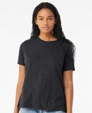 Bella + Canvas 6413 Women’s Relaxed Fit Triblend in Solid dark grey triblend
