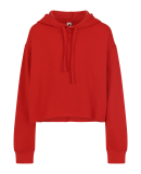 4150 Womens Crop Hoodie in Red