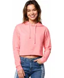 4150 Womens Crop Hoodie in Pale pink