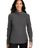 Eddie Bauer EB227    Ladies 1/2-Zip Microfleece Ja Grey Steel