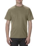 Alstyle 1301 Heavyweight Plain T Shirt by American in Safari green