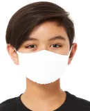 Bella + Canvas TT044Y Youth 2-Ply Reusable Face Ma in Solid wht blend