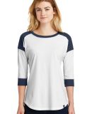 New Era LNEA104     Ladies Heritage Blend 3/4-Slee True Navy/Wht