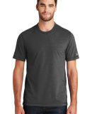 New Era NEA120     Sueded Cotton Blend Crew Tee Black Heather