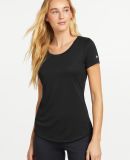 New Era LNEA200 Ladies Series Performance Scoop Te in Black solid