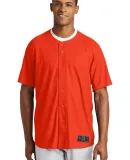 New Era NEA220     Diamond Era Full-Button Jersey Deep Orange