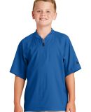 New Era YNEA600     Youth Cage Short Sleeve 1/4-Zi Royal