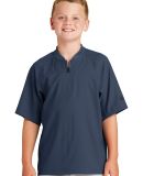 New Era YNEA600     Youth Cage Short Sleeve 1/4-Zi True Navy