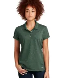 New Era LNEA301     Ladies Slub Twist Polo Dk Green Twist