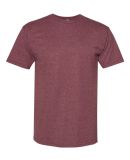 Alstyle 1701 Adult T Shirt by American Apparel in Heather burgundy