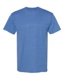 Alstyle 1701 Adult T Shirt by American Apparel in Heather royal