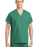 Cornerstone SCRUBTOP Unisex V-neck Scrub Top Hunter Green