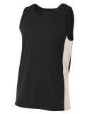 A4 Apparel  Men's Pacer Singlet Black/White