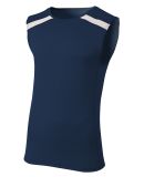 A4 Apparel  Men's Bolt Singlet Navy/White