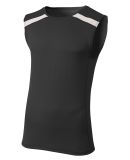 A4 Apparel  Men's Bolt Singlet Black/White
