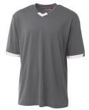 A4 Apparel  Youth Stretch Pro Baseball Jersey Graphite/White