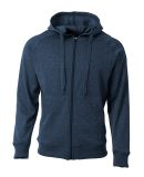 A4 Apparel  Men's Agility Full-Zip Tech Fleece Hoo NAVY HEATHER