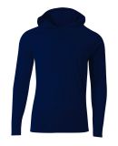 A4 N3409 - Cooling Performance Long Sleeve Hooded  in Navy