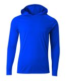 A4 N3409 - Cooling Performance Long Sleeve Hooded  in Royal