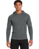A4 N3409 - Cooling Performance Long Sleeve Hooded  in Graphite