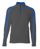 A4 N4005 - Spartan 1/4 Zip Graphite Royal