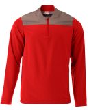 A4 N4014 - The Element 1/4 Zip Scarlet/Graphite