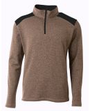 A4 N4094 - Tourney 1/4 Zip Heather/Black