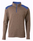 A4 N4094 - Tourney 1/4 Zip Heather/Royal