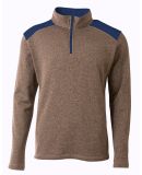 A4 N4094 - Tourney 1/4 Zip Heather/Navy