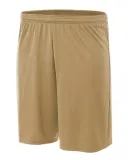 A4 N5378 - 7" Power Mesh Practice Short VEGAS GOLD