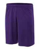 A4 N5378 - 7" Power Mesh Practice Short PURPLE