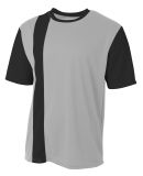 A4 N3016 - Legend Soccer Jersey in Silver/ black