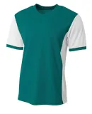 A4 N3017 - Premier Soccer Jersey TEAL/ WHITE
