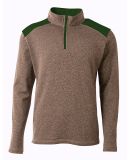 A4 NB4094 - Tourney Fleece 1/4 Zip Heather/Forest