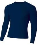 A4 NB3133 - Youth Long Sleeve Compression Crew NAVY