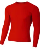 A4 NB3133 - Youth Long Sleeve Compression Crew SCARLET