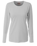 A4 NG3015 - The Spike  Long Sleeve Volleyball Jers Silver