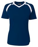 A4 NG3019 - The Ace Short Sleeve Volleyball Jersey Navy/White