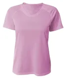 A4 N3393  - SureColor Short Sleeve Cationic Tee Pink