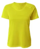 A4 N3393  - SureColor Short Sleeve Cationic Tee Safetyyellow
