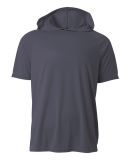 A4 N3408 - Cooling Performance Short Sleeve Hooded in Graphite