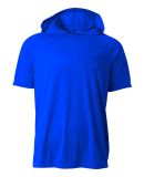 A4 N3408 - Cooling Performance Short Sleeve Hooded in Royal