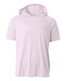 A4 N3408 - Cooling Performance Short Sleeve Hooded in White